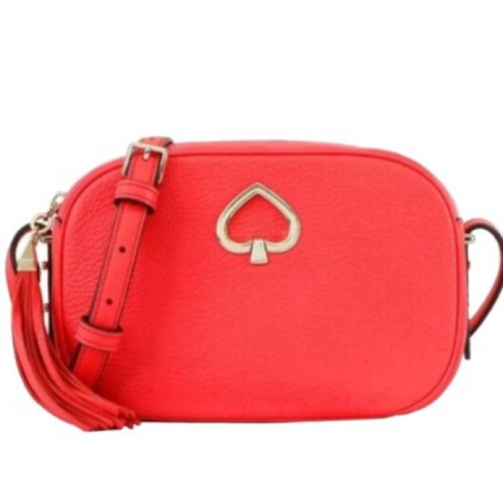 Women’s Kate Spade Coral Leather Crossbody Bag